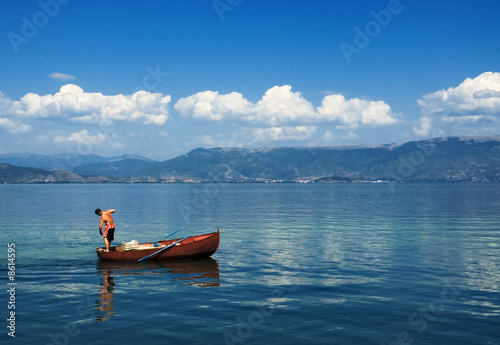 Fisherman on the Ohrid lake