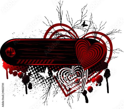 Background heart Emo banner