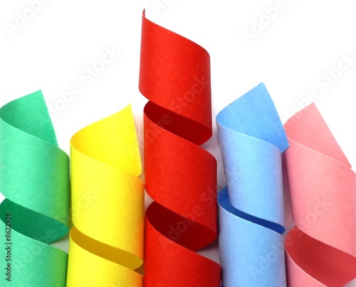 Colorful paper spring