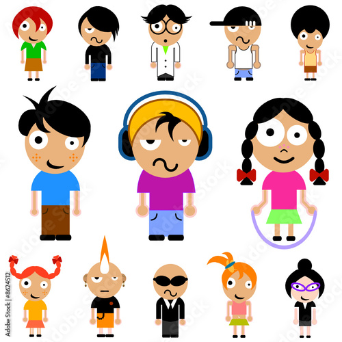 cartoon kid vector