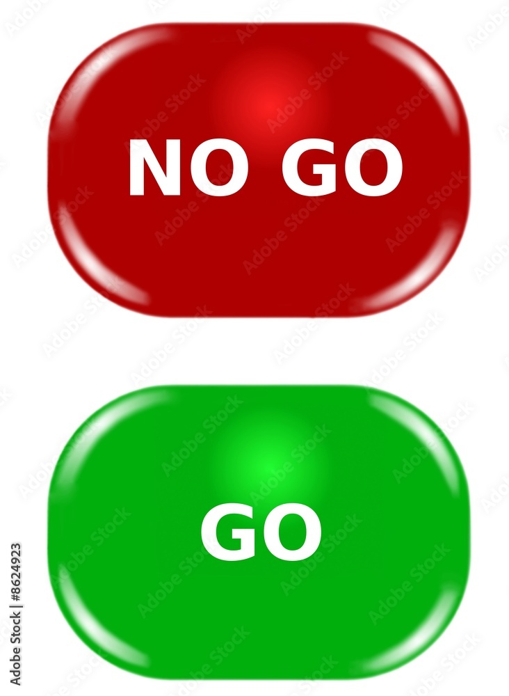 NoGo and Go signs Illustration Stock Adobe Stock