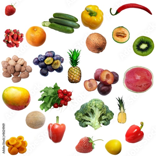 mixture of fruit and vegetables