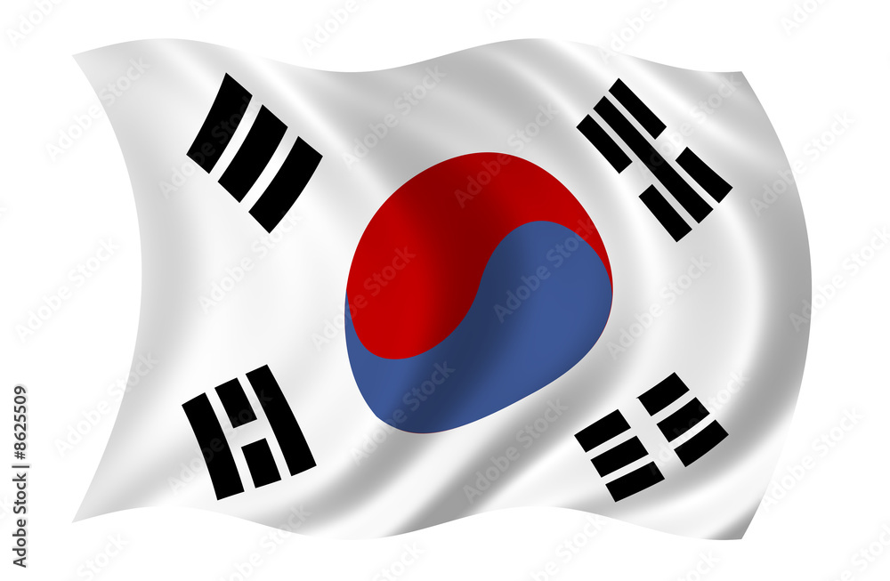 Südkorea Fahne Südkorea Fahne