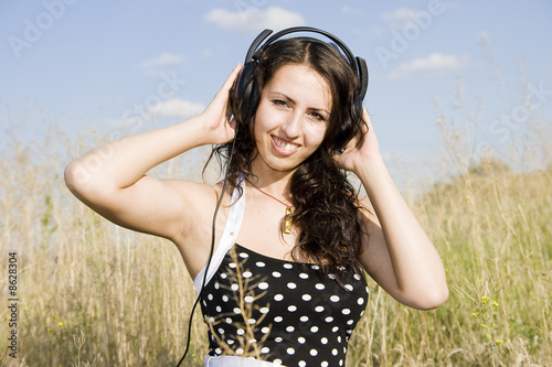 girl listening music