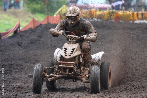 Quad bike racing in dirt and mud © Ints