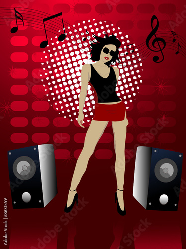 Vector Dance Party Poster
