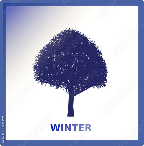 Vector Graphic Winter Tree