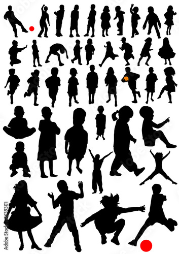 collection of kids vector