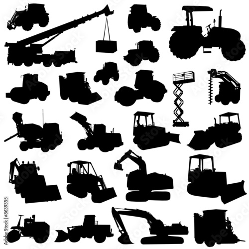construction machine vector