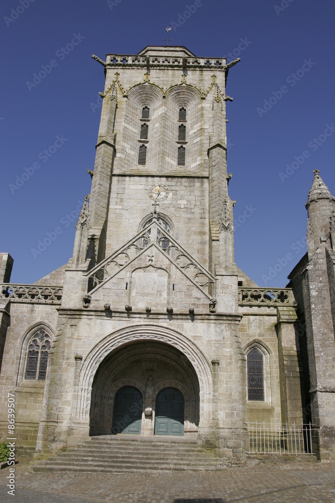 a church in brittany , at Locronan