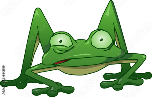 Fototapeta Naklejka Na Ścianę i Meble -  Twitchy the nervous frog