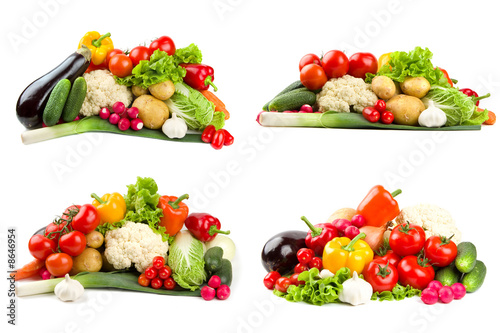 Different vegetables isolated
