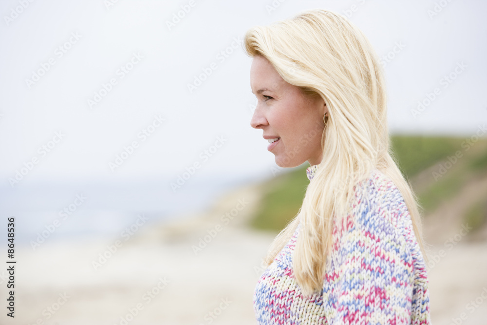 Woman standing at beach Woman standing at beach