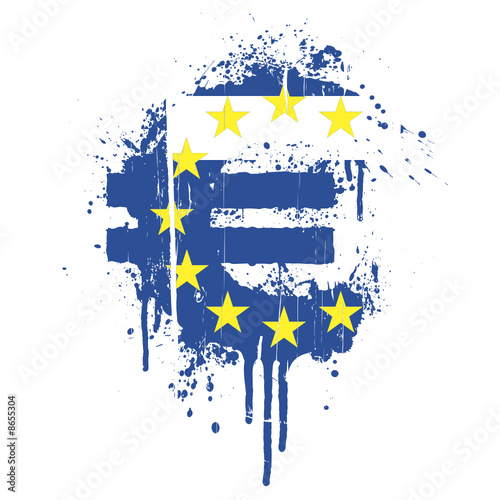 European Union Euro splatter element
