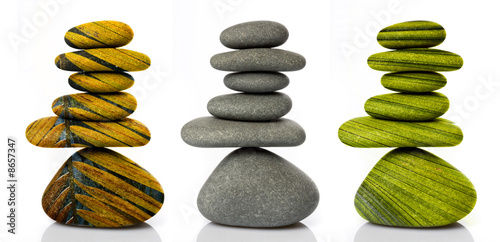 Canvas Print galet zen méditation esprit kern détente spiritualité trio