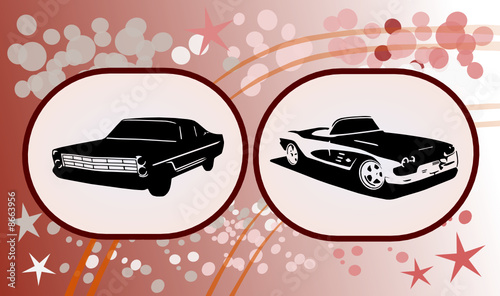 Vector Grafic Background US Cars