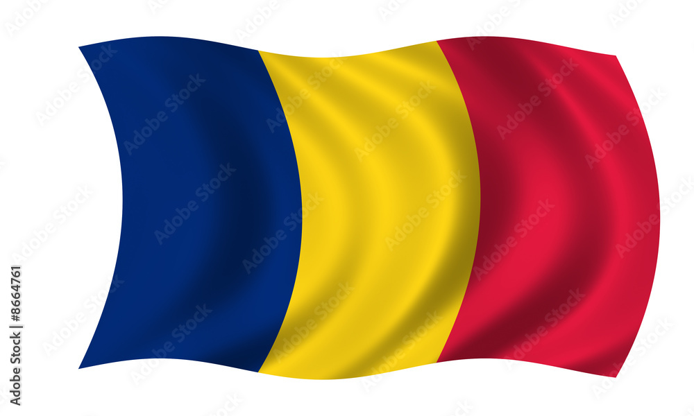 Fototapeta premium tschad fahne chad flag