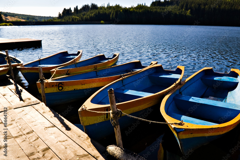Obraz premium boats on lake