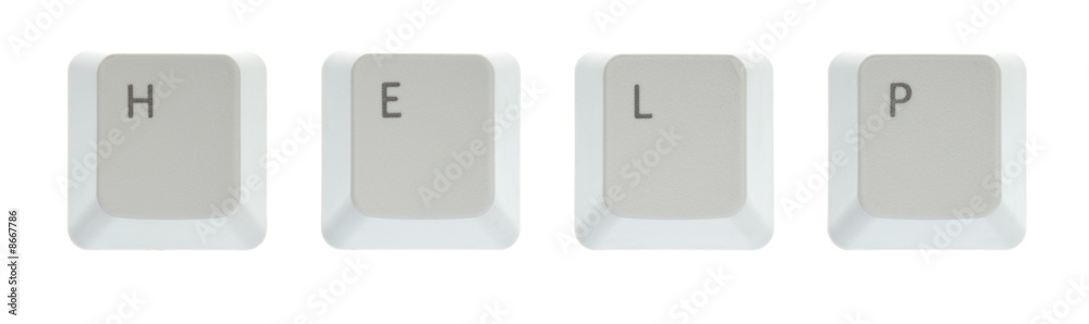 help - on white background help - on white background