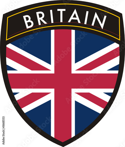 britain vector crest flag