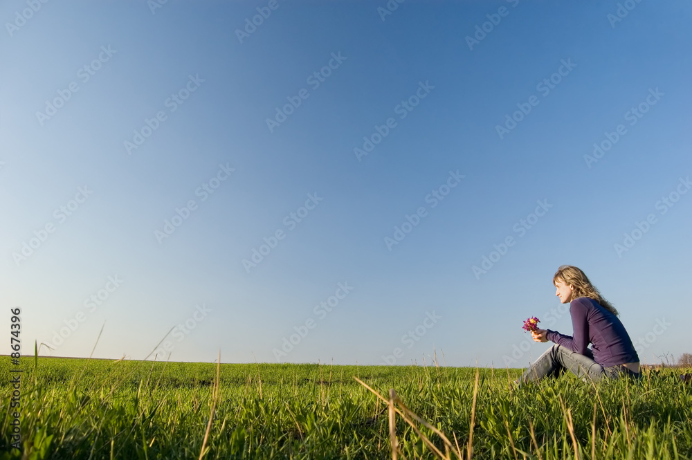 Girl in the field