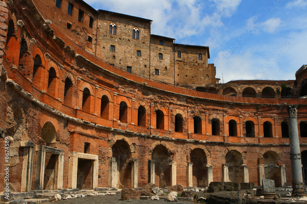 Ancient Trajan's market in Rome