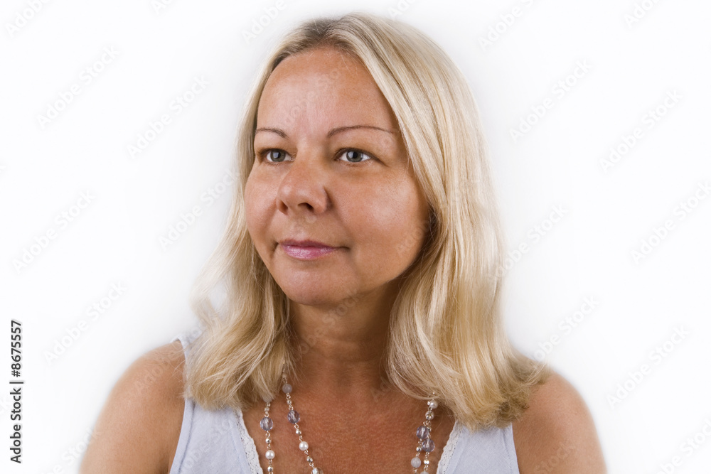 smiling female (fifty years old) smiling female (fifty years old)