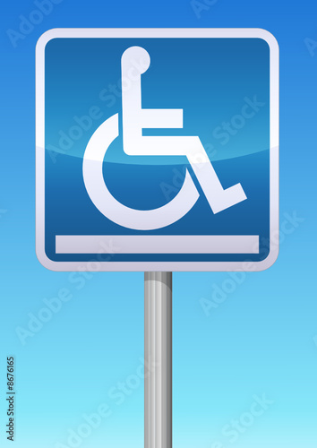 Panneau plate-forme pour handicapés