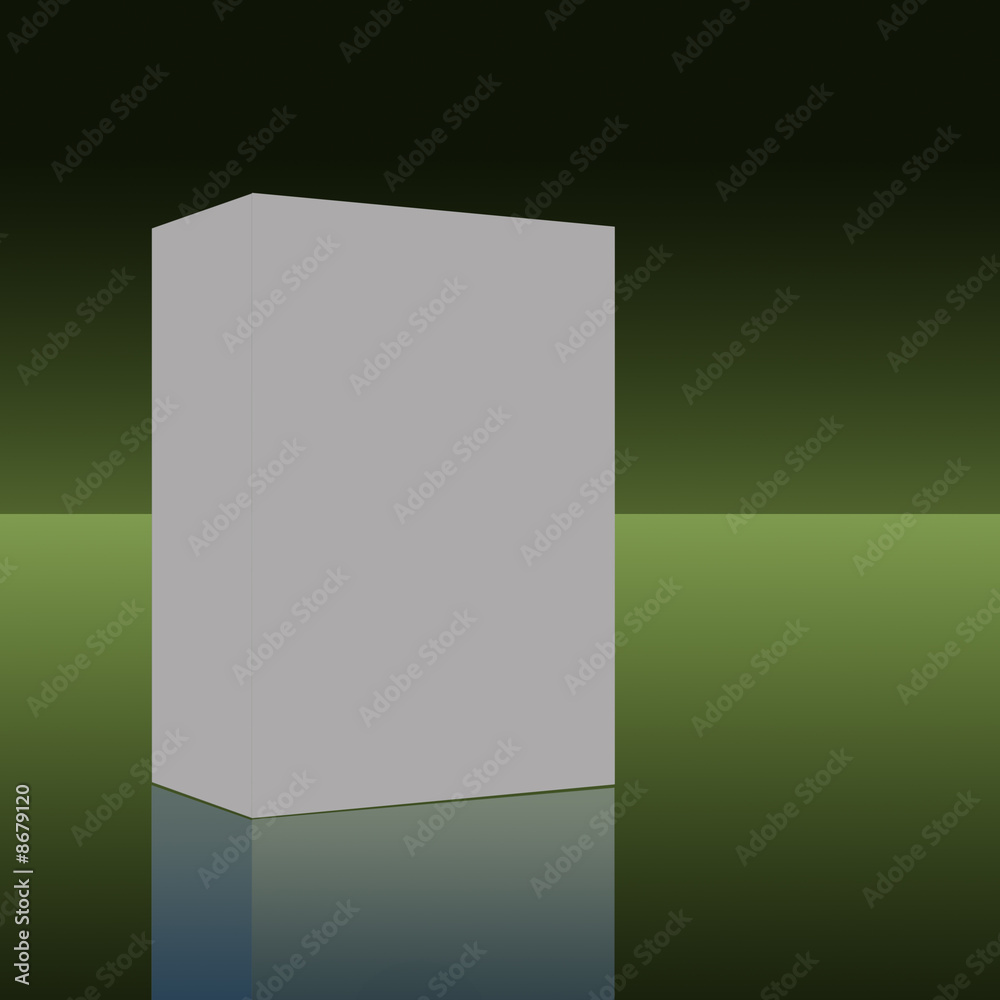 Blank Box 3D Illustration