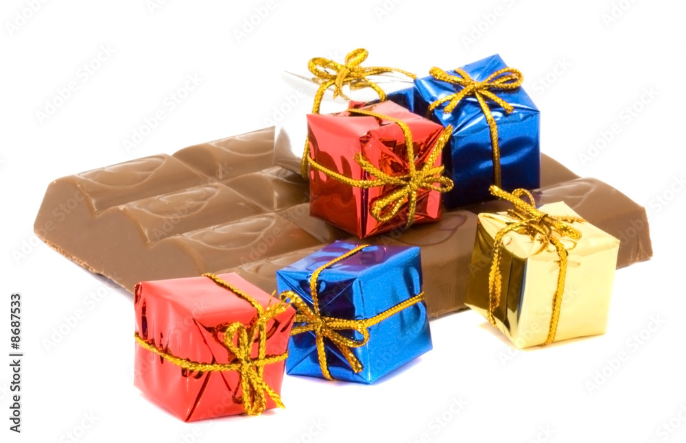 Fototapeta premium chocolate and gifts