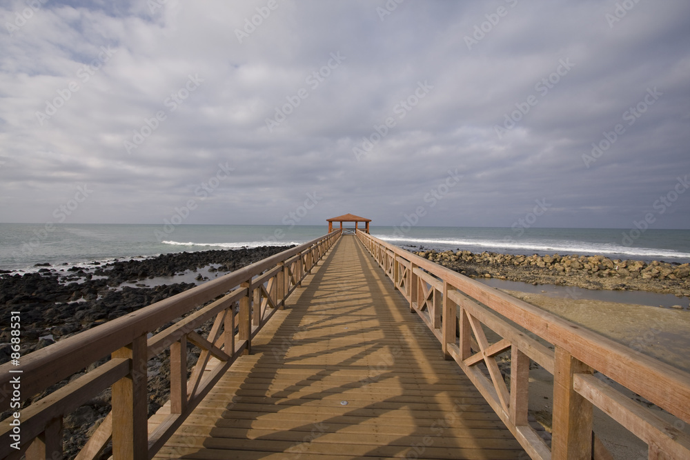 The path in the tropical pier