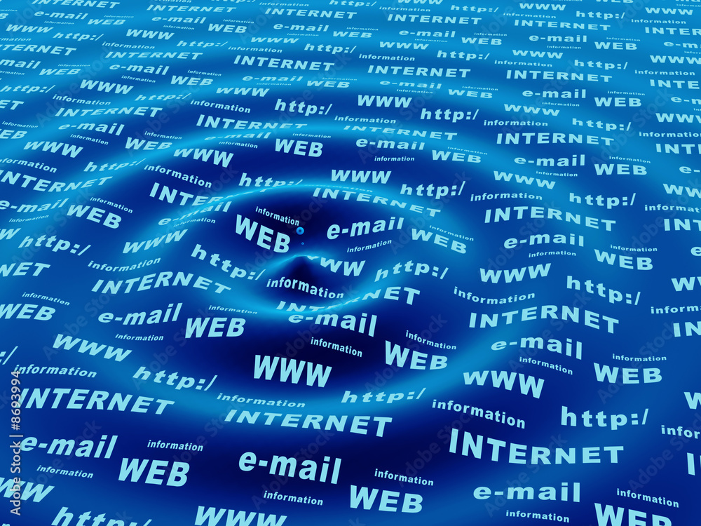 Internet concept - binary code Internet concept - binary code