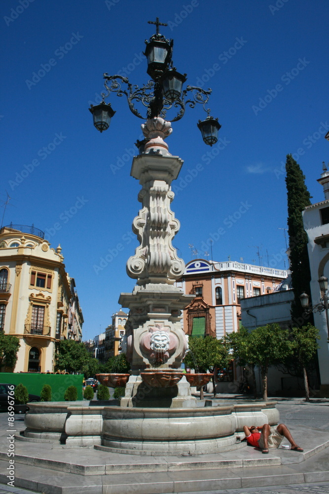 Fototapeta premium sieste place virgen de los reyes à séville