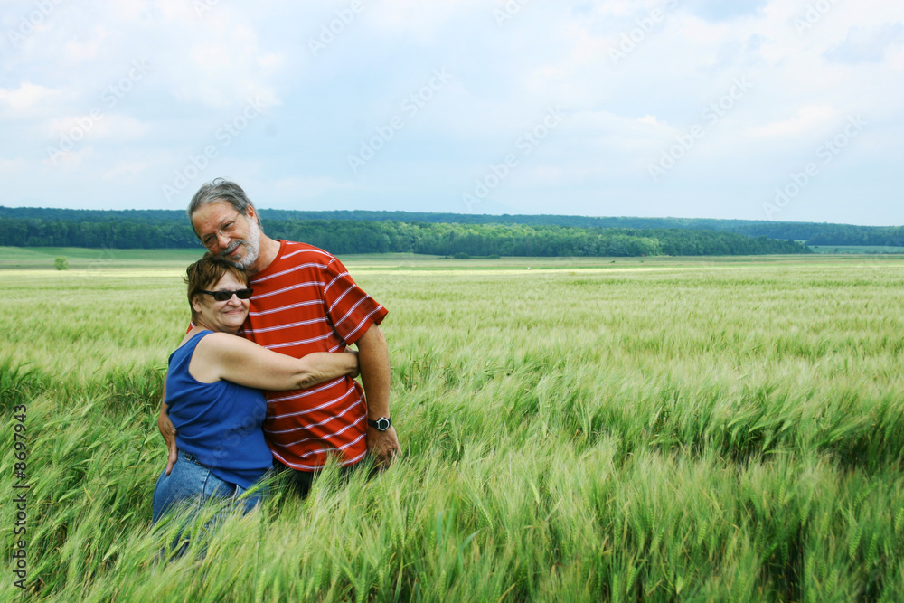 Senior couple in love