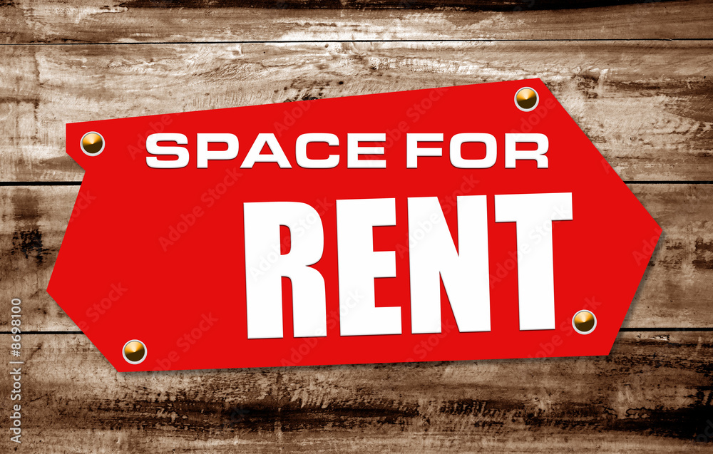 Naklejka premium Space rent