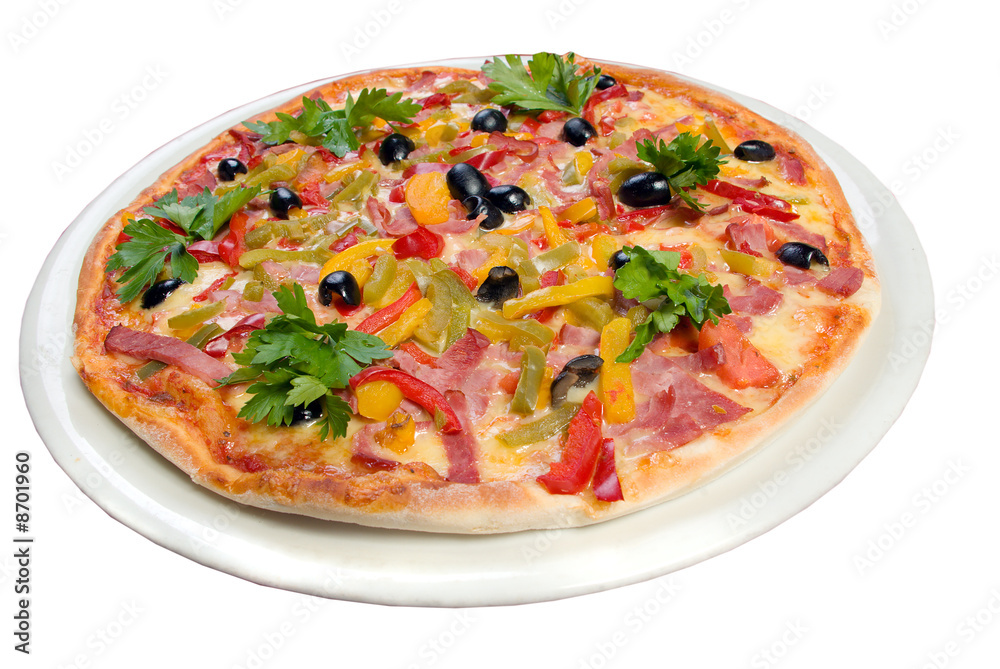 Tasty Italian pizza.Neapolitan,Close-up