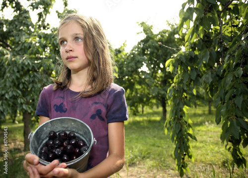 Girl In Cherry Orchard