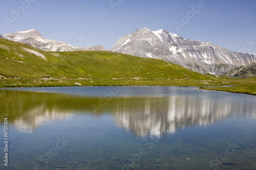 Alpine lake, mirror