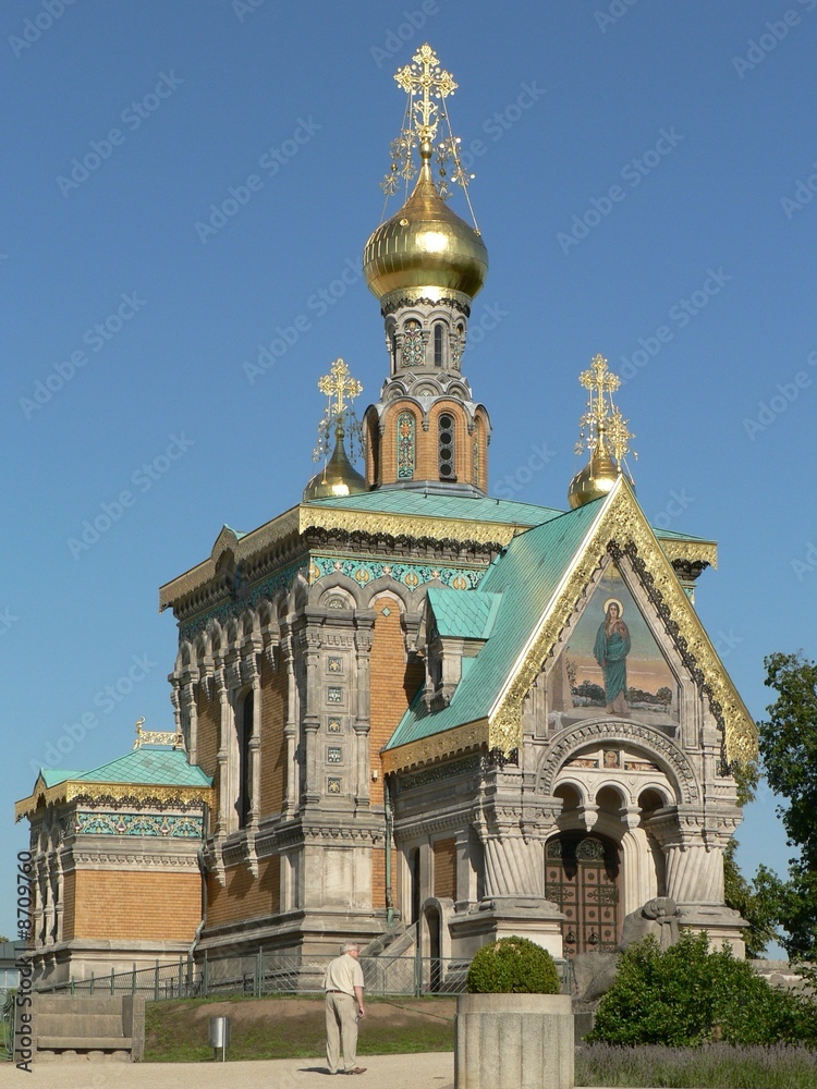 Fototapeta premium Darmstadt-Russische Kapelle Mathildenhöhe 01