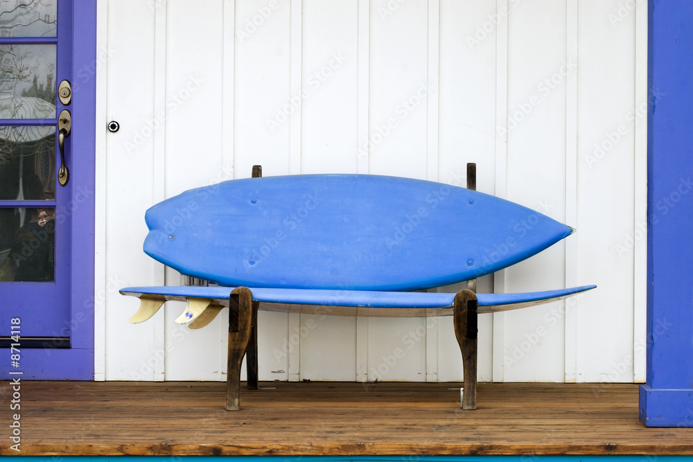 Surfboard Bench Stock Photo | Adobe Stock