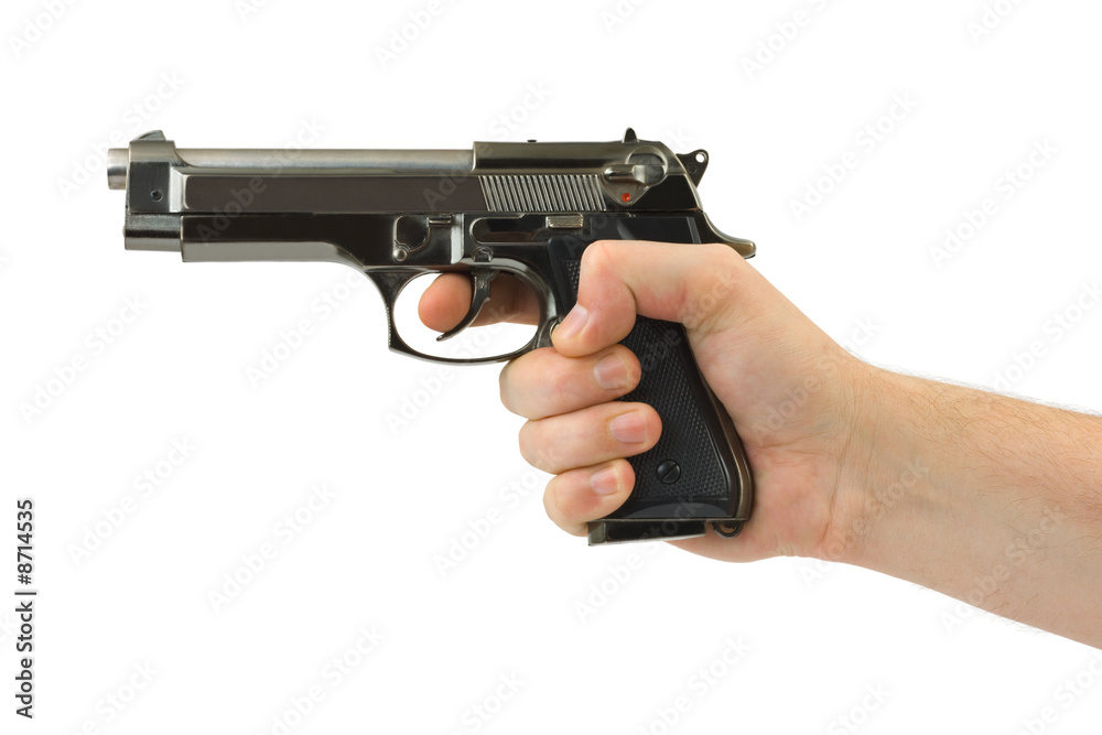 Hand with pistol Hand with pistol