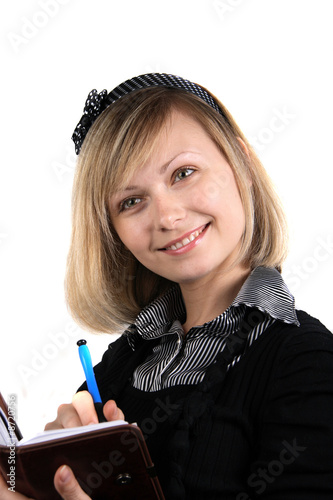 Writing girl