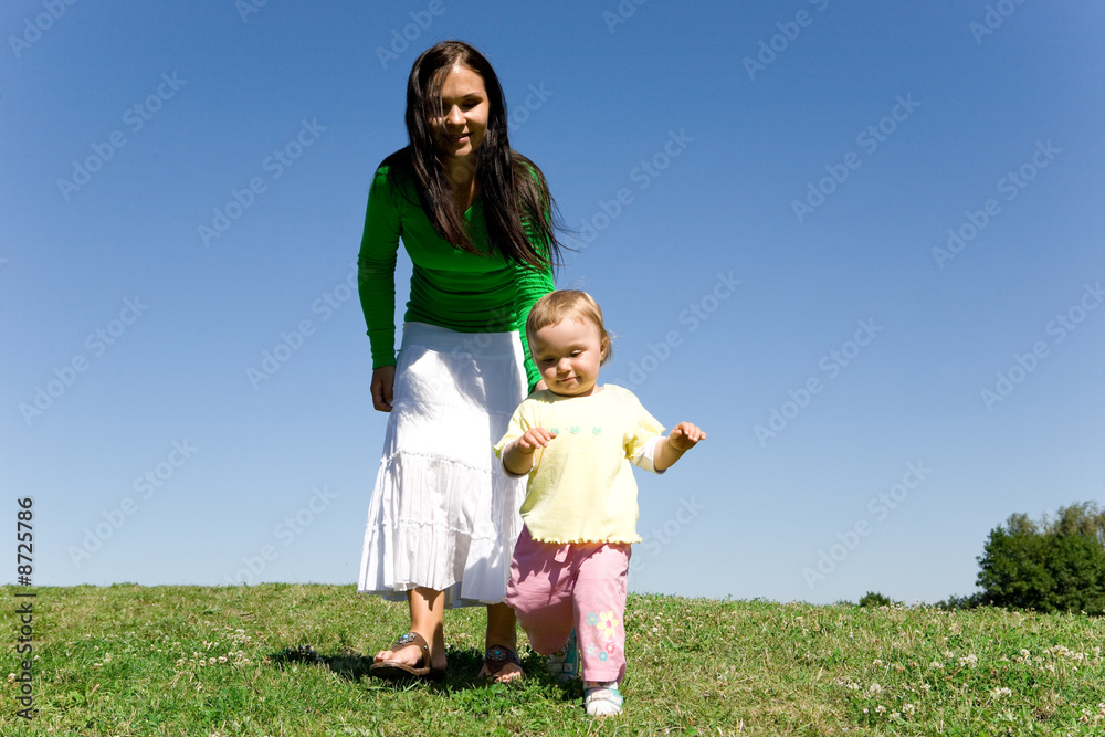 Fototapeta premium mother and daughter