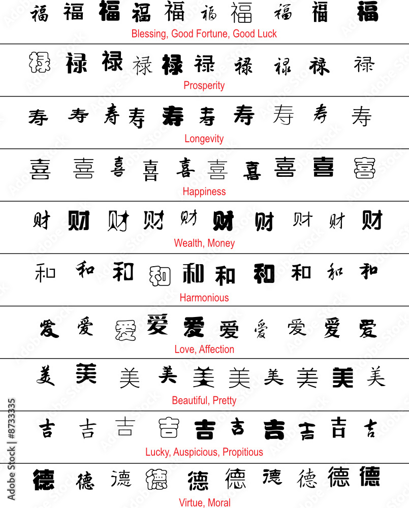 luck symbols chinese