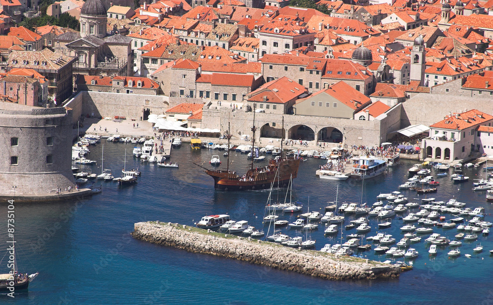Dubrovnik old city landscape