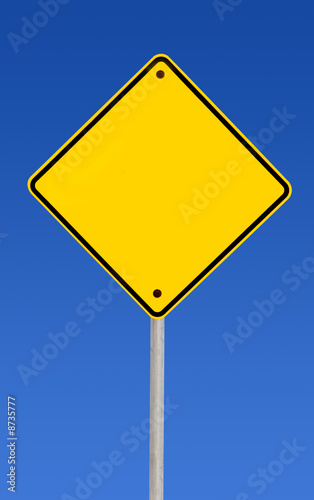 Blank Road Sign (with Path)