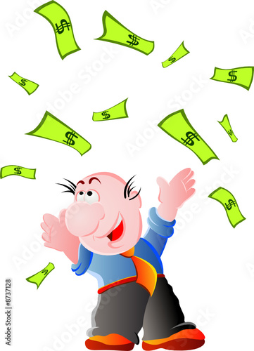 Businessman with lots of money.