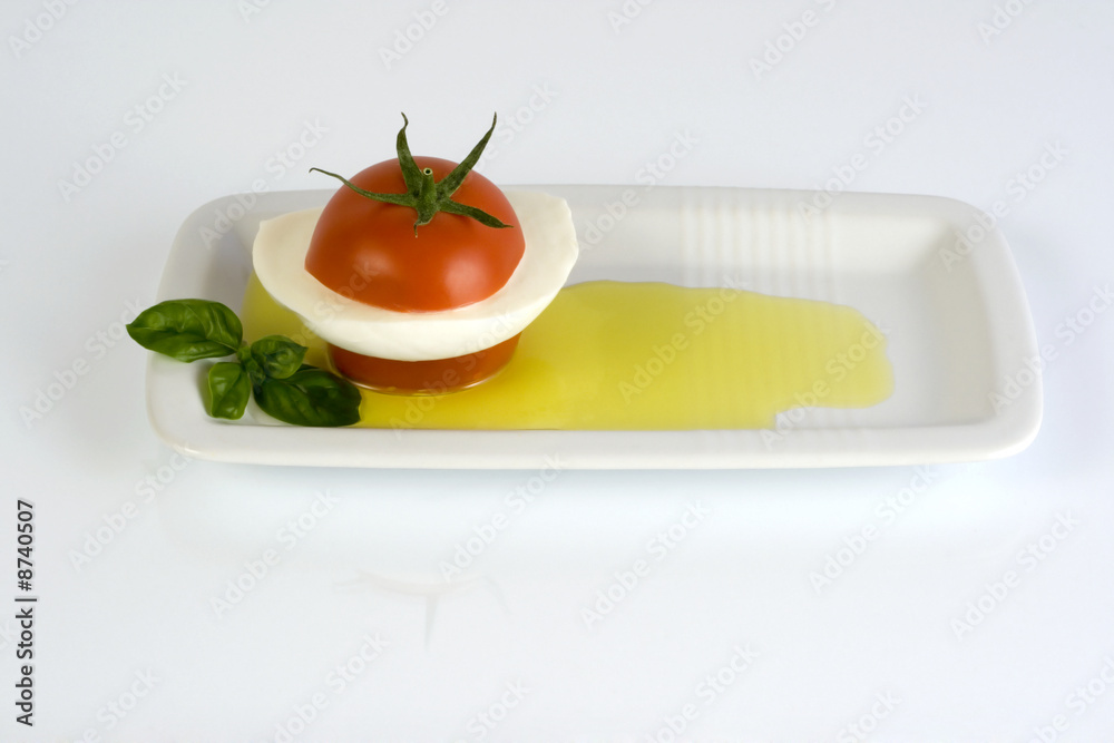 Tomato in white Tomato in white