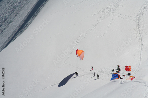 Parapente à l'Aiguille du Midi