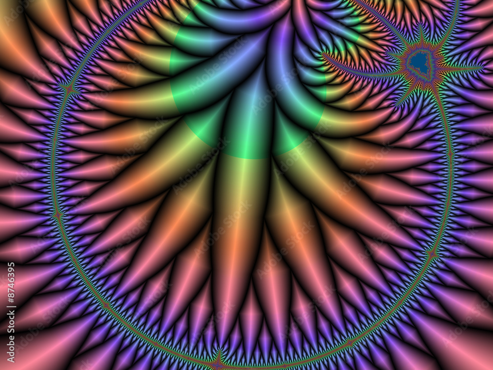 Naklejka premium Frattale